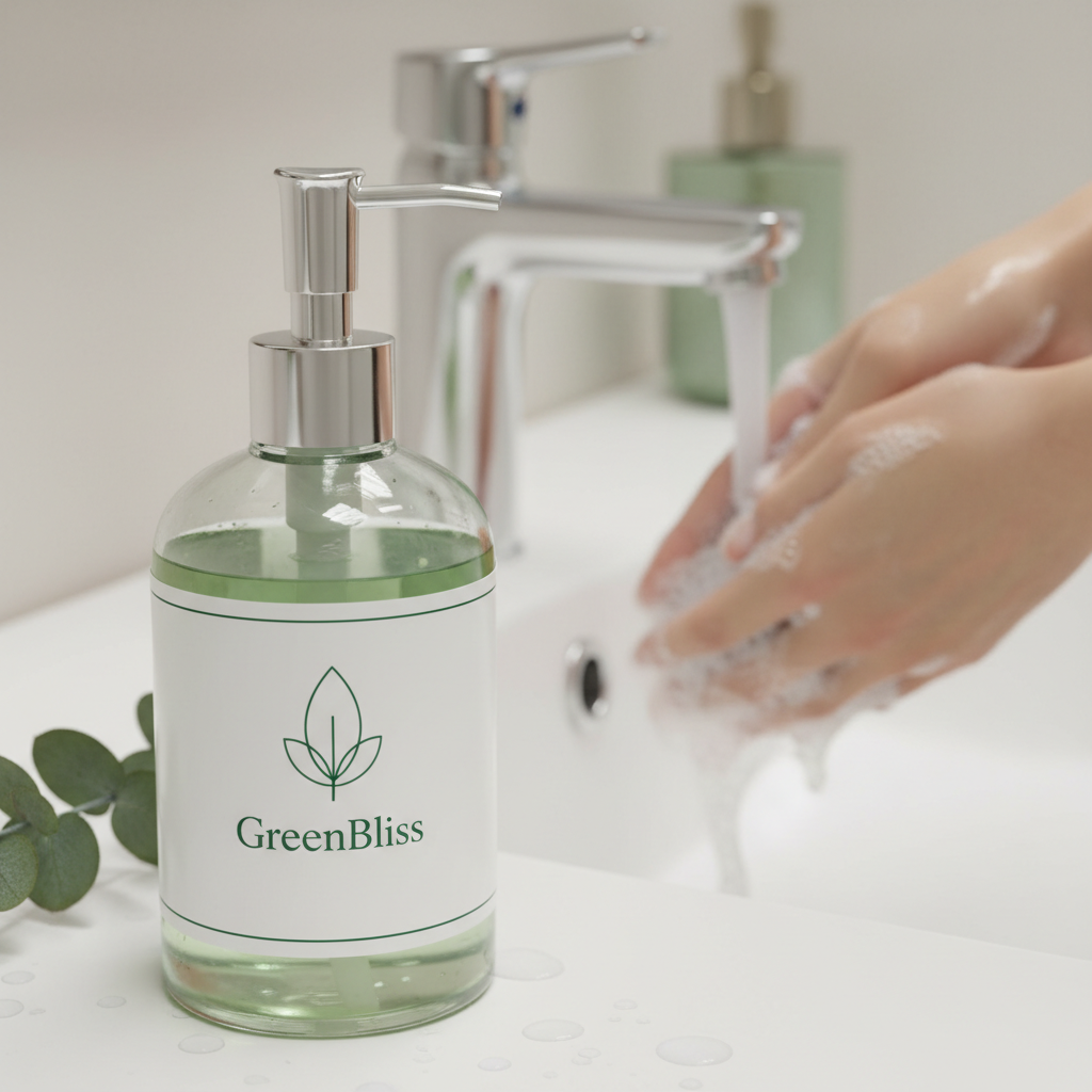 GreenBliss Handwash Dispenser in Use