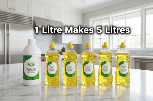 1 Litre Makes 5 Litres Dishwash
