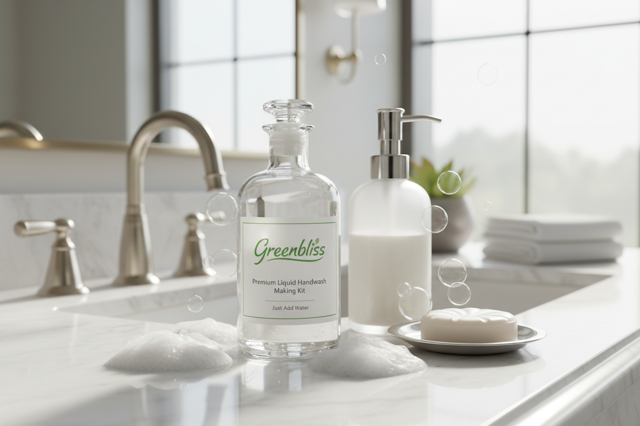 Greenbliss Handwash compound in spa setting